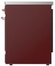 Ilve® Majestic III 30" Burgundy Pro Style Induction Range with Solid Door and Copper Trim-2