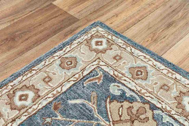 Rizzy Home Essence Blue 5'x8' Rectangular Rug-3