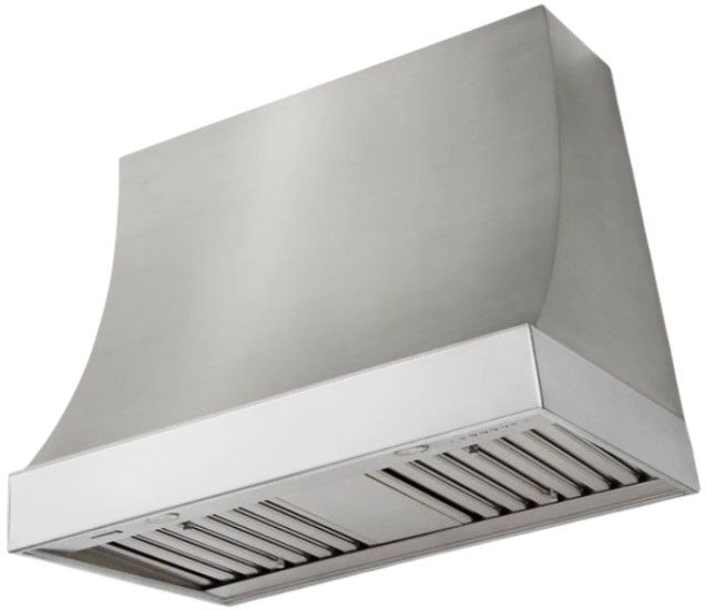 AGA Marquee 36" Stainless Steel Wall Mounted Range Hood with Polished Chrome Trim-0