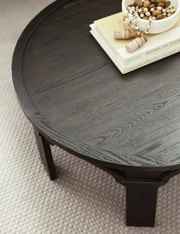 Hammary® Lillith Vintage Black Round Coffee Table-2