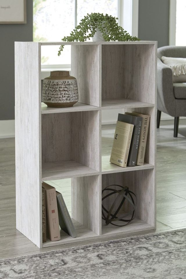 Signature Design by Ashley® Paxberry Whitewash Six Cube Organizer-2