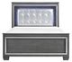 Homelegance® Allura Gray Queen Panel Bed with LED Lighting-2
