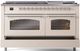 Ilve® Nostalgie II Series 60" Antique White Pro Style Dual Fuel Range-4