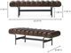 Moe's Home Collection Harrison Dark Brown Bench-2