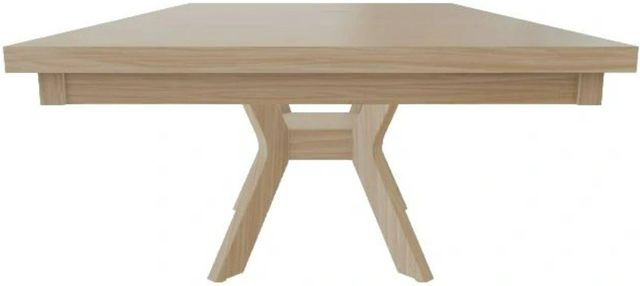 Mavin Customizable 42" x 48" Rectangular Plank Extendable Dining Table with 18" Leaf-2