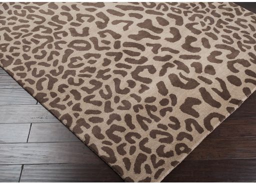 Surya Athena Brown Leopard 5'x8' Area Rug-1
