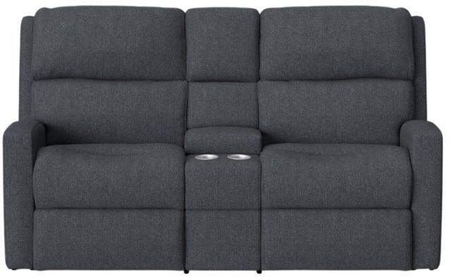 Flexsteel® Customizable Catalina Power Reclining Loveseat with Console and Power Headrests-3