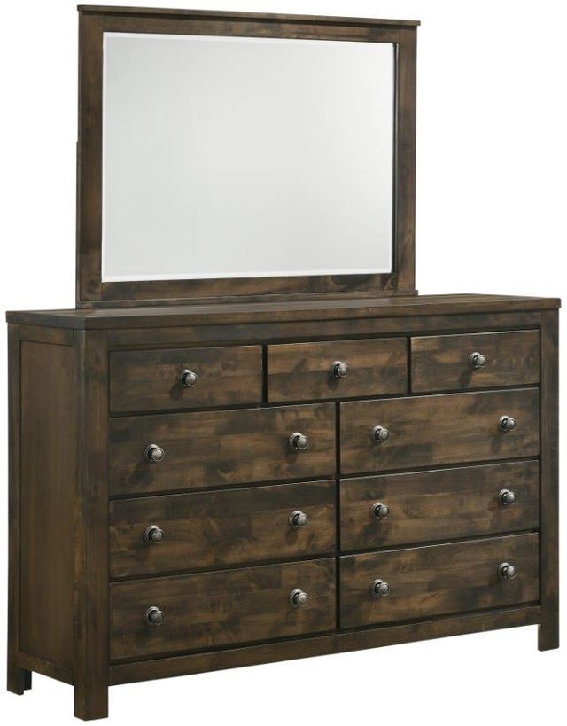 New Classic® Home Furnishings Blue Ridge Brown Dresser and Mirror Set-0