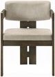 ACME Furniture Destin Light Gray/Walnut Upholstered Dining Side Chair-3