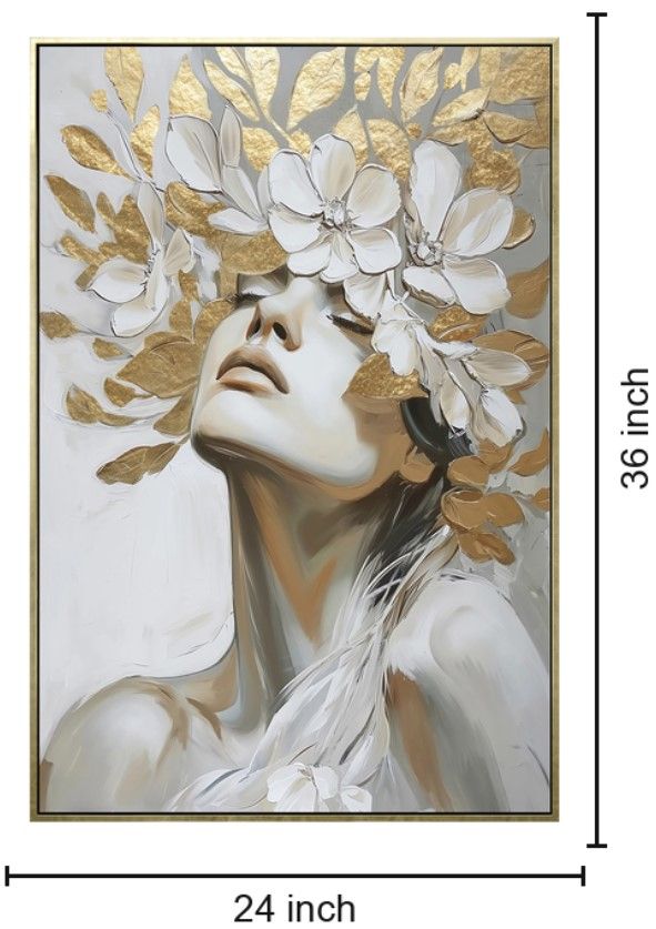 Classy Living Mindful Head in the Leaves Wall Art-2