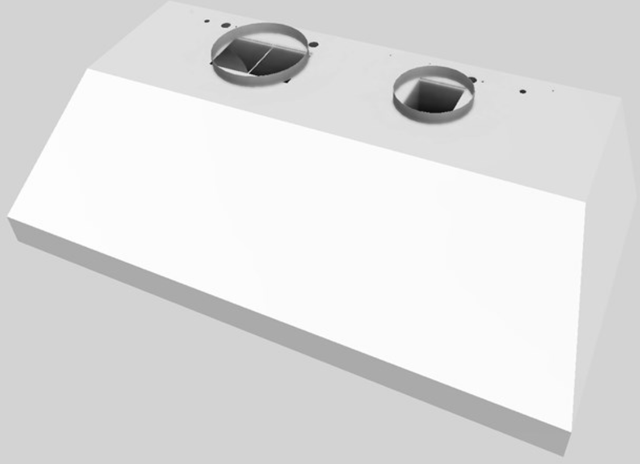 Vent-A-Hood® 48" White Wall Mounted Liner Insert-1
