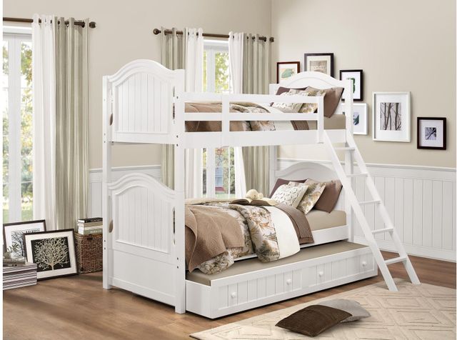 Homelegance® Clementine White Twin/Twin Bunk Bed-2