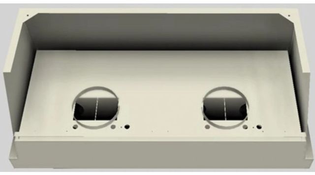 Vent-A-Hood® Designer Series 54" Biscuit Wall Mounted Range Hood-2