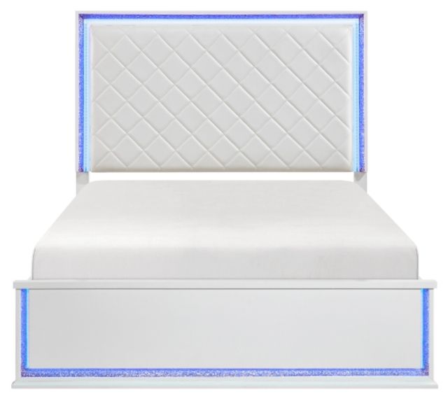 Homelegance® Lumin White California King Panel Bed-2