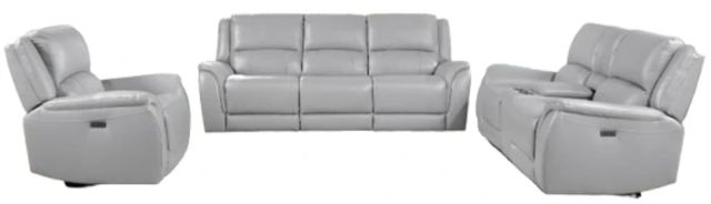 Steve Silver Co. Alexandria 3-Piece Stone Leather Power Reclining Set-0