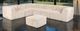 Furniture of America® Nappi Sand Large L-Sectional with Ottoman-1