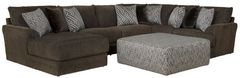 Jackson Furniture Galaxy 4-Piece Chocolate Left Side Facing U-Shape Chaise Sectional