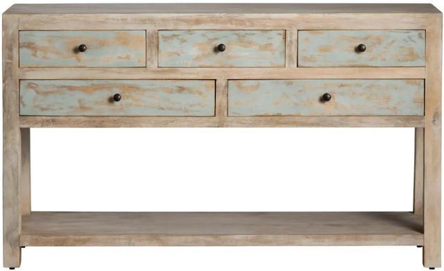 Crestview Collection Grand Harbor Blue Console Table-2