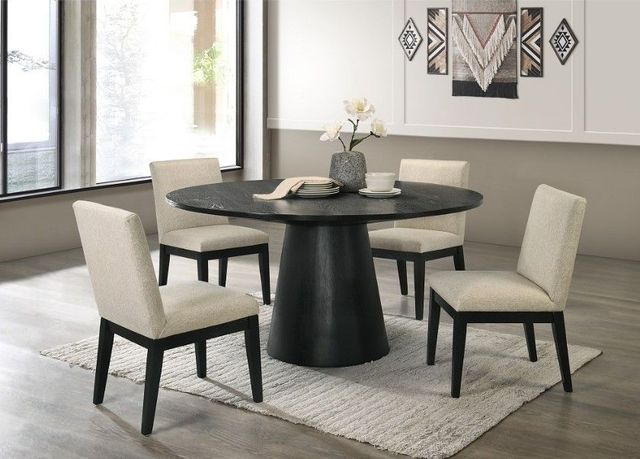 ACME Furniture Froja 2-Piece Beige/Black Side Chair Set-1