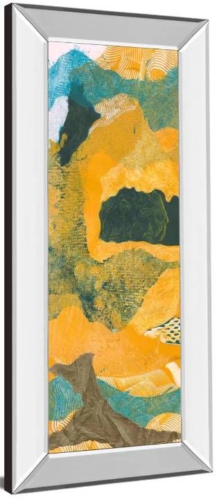 Classy Art Mountain Shapes I by Carolyn Roth Mirrored Frame Wall Art-1