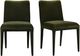 Moe's Home Collection Calla 2-Piece Green Velvet Dining Chair Set-4