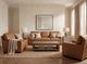 USA Premium Leather Furniture 9950 Poncho Camel Loveseat-1