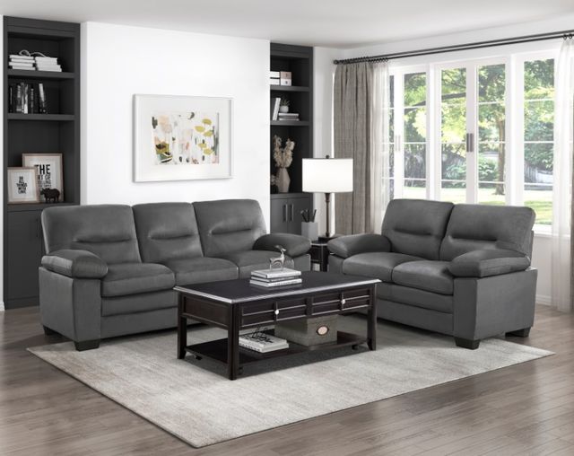 Homelegance® Keighly Dark Gray Sofa-1