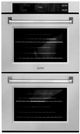 ZLINE Professional 30" Satin Stainless Steel Double Electric Wall Oven-0