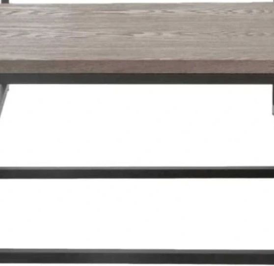 Decor-Rest® Furniture LTD Jacob 3-Piece Natural Living Room Table Set with Dark Brown Bases-1