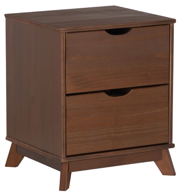 Powell® Portix 2-Piece Walnut 2-Drawer Nightstand Set-3