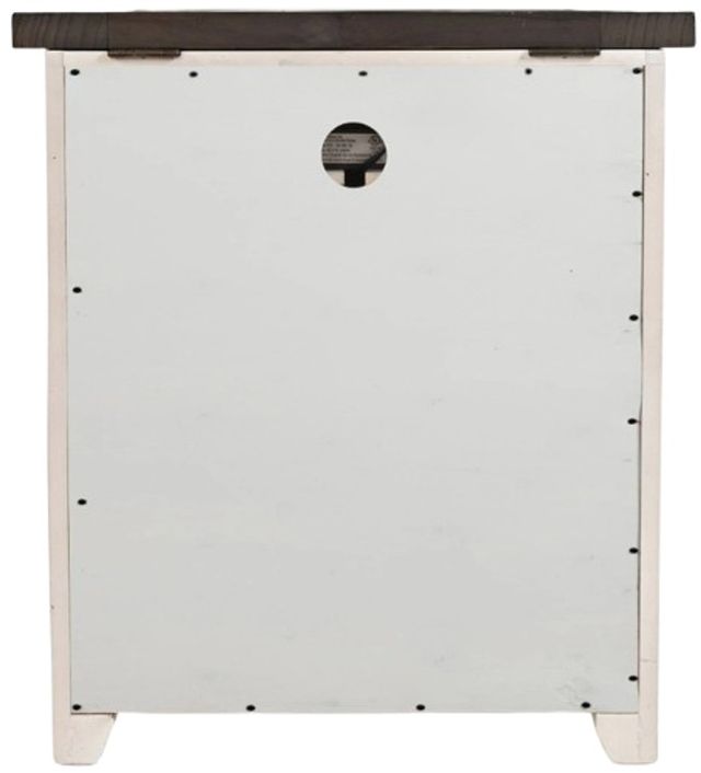 Jofran Inc. Madison County Vintage White Power Nightstand-3