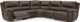 Signature Design by Ashley® Dunleith 5-Piece Chocolate Power Reclining Sectional-0