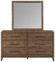 Liberty Furniture Shaker Lakes Harvest Brown Dresser and Mirror-2