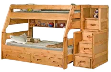 Trendwood Bunkhouse High Sierra Cinnamon Twin/Full Storage
