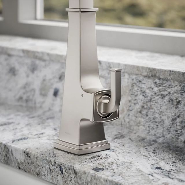 KOHLER® Riff® Vibrant Stainless Touchless Kitchen Sink Faucet with 3-Function Sprayhead-4