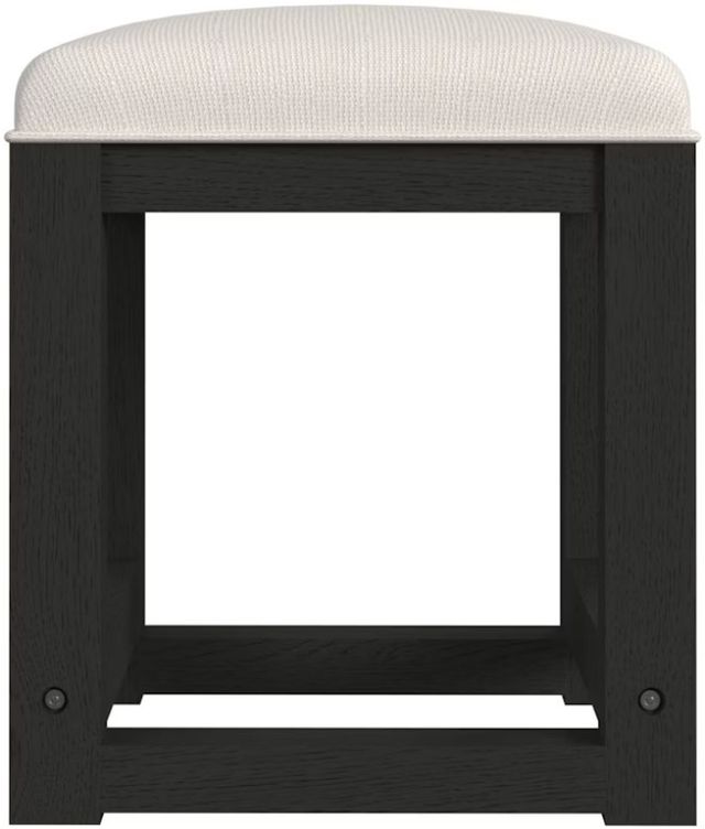 Elements International Ridgemont Black/White Dressing Stool-0