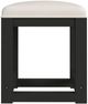 Elements International Ridgemont Black/White Dressing Stool-0