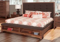 New Classic® Home Furnishings Cagney Chestnut Queen Storage Bed