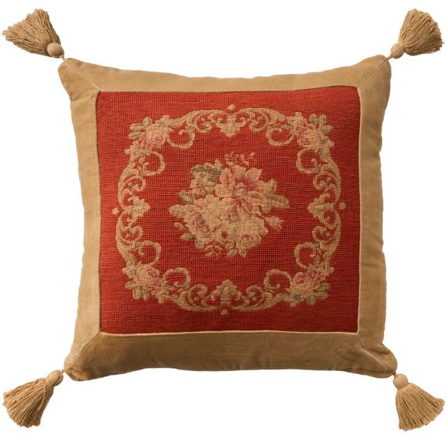 Nourison Home™ Mina Victory Vintage Pillow Coral 17"x17" Throw Pillow-0