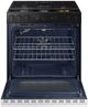 Samsung Bespoke 30" White Glass Slide In Gas Range-2