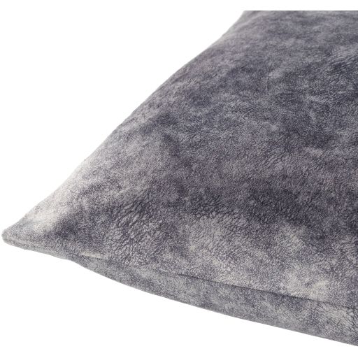 Surya Collins Medium Gray 20"x20" Toss Pillow with Down Insert-1