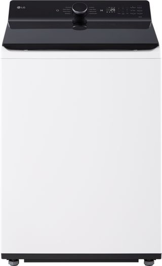 LG 5.5 Cu. Ft. Alpine White Impeller Top Load Washer with EasyUnload™ and AI Sensing