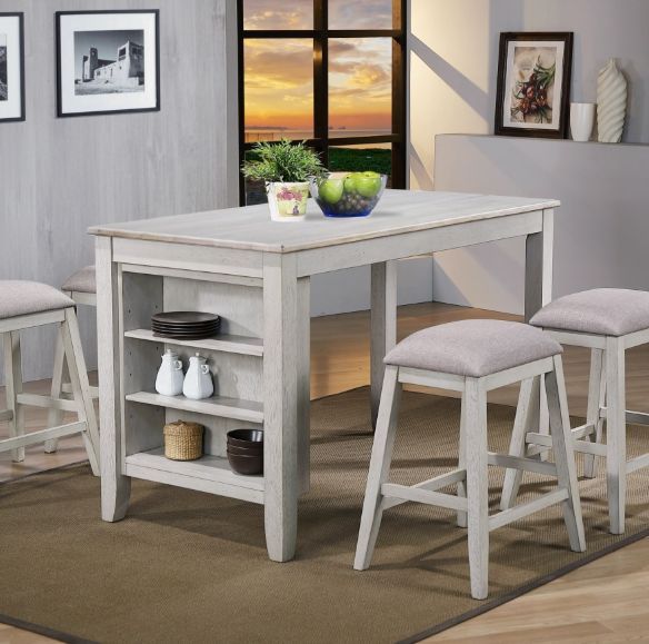 Winners Only® Ridgewood Gray/Oat H Bar Stool-2