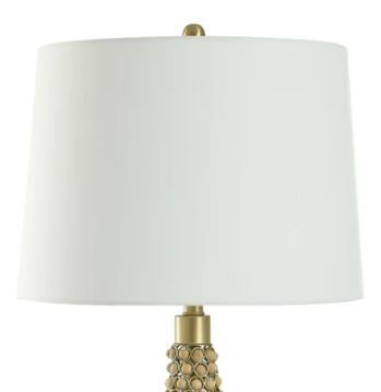 Stylecraft Medero Matte Gold Beaded Table Lamp -1