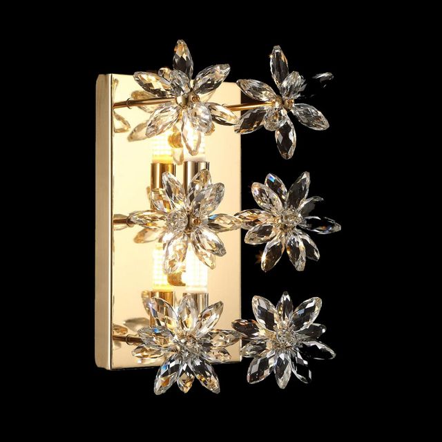 Michael Amini® Daisy Gold Wall Sconce-4