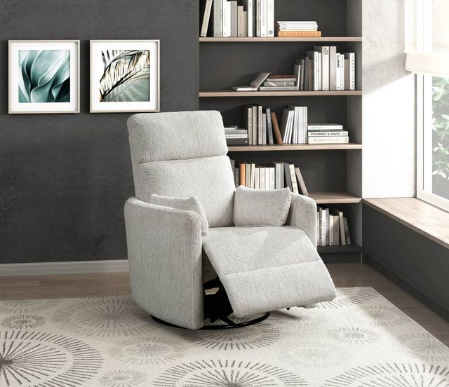 Homelegance® Tinley Beige Manual Swivel Glider Reclining Chair-1