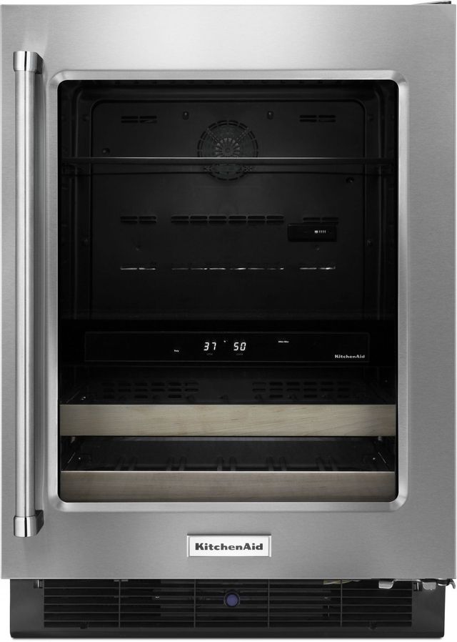 Centre de breuvage de 24 po KitchenAid® de 4,8 pi³ - Cadre en acier inoxydable-0