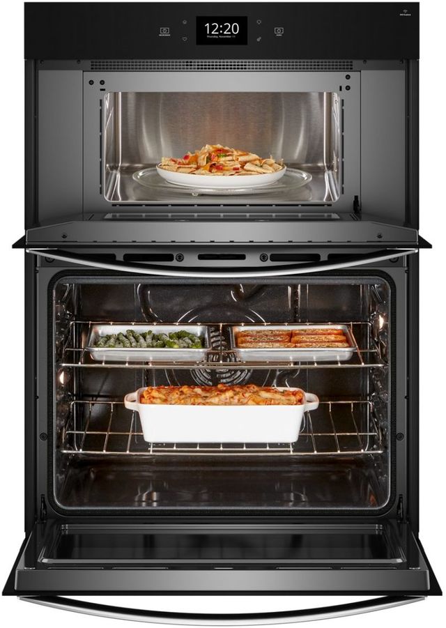 Whirlpool® 27" Fingerprint Resistant Stainless Steel Oven/Micro Combo Electric Wall Oven-2