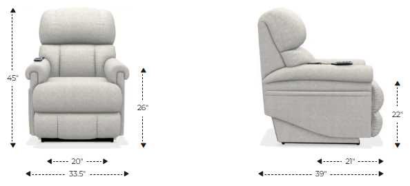La-Z-Boy® Pinnacle Platinum Java Power Lift Recliner with Headrest and Lumbar-2