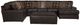 Jackson Furniture Denali 4-Piece Chocolate Right Side Facing U-Shape Sectional Set-1